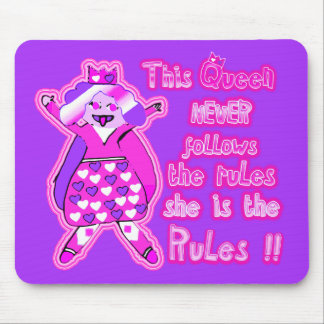 Tapis De Souris Cette reine ne suit jamais les règles qu'elle est 