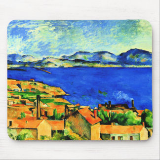 Tapis De Souris Cezanne - Golfe de Marseille, célèbre peinture,