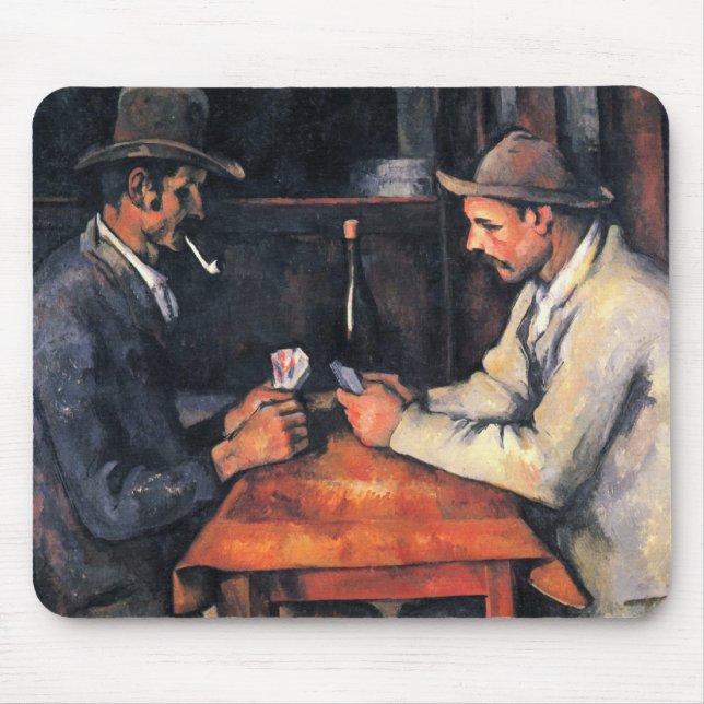 Tapis De Souris Cezanne : Le Joueur de cartes (Devant)