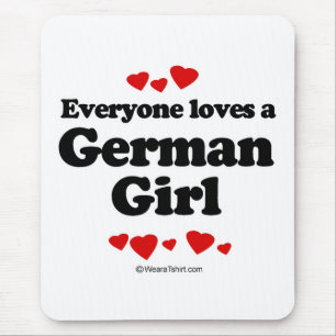 Tapis De Souris Chacun aime une fille allemande