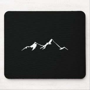 Tapis De Souris Chaîne de Montagnes Design Vintage Randonnée Climb