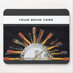 TAPIS DE SOURIS CHAÎNES DE GUITARE AU SOLEIL