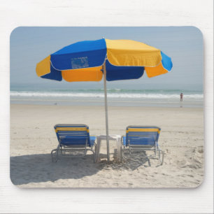 Tapis De Souris chaises de plage vides