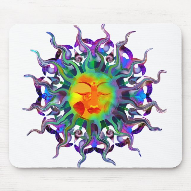 Tapis De Souris Chakra Sun Mousepad léger (Devant)