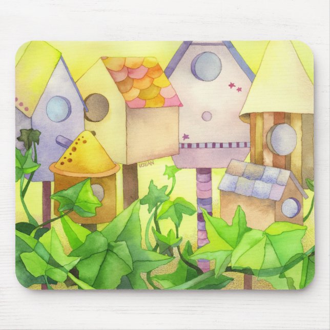 Tapis De Souris Chambres mignonnes d'oiseau (Devant)
