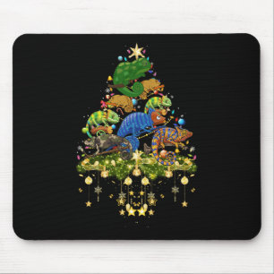 Tapis De Souris Chamelees Feux de Noël Chameleon