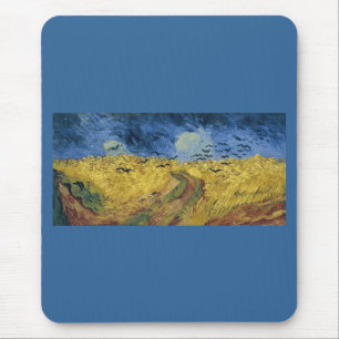Tapis De Souris Champ de blé avec corbeaux de Vincent van Gogh (18