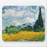 Tapis De Souris Champ de blé Van Gogh avec Cyprès. Impressionnisme<br><div class="desc">Van Gogh "Champ de blé avec Cyprès" pavé de souris.</div>