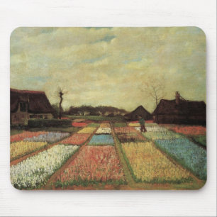 Tapis De Souris Champ de bulbes de Vincent van Gogh