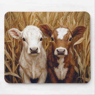 Tapis De Souris Champ de maïs de Vache mûre