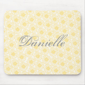 Tapis De Souris Champ de marguerites Mousepad, Fleurs Jaunes