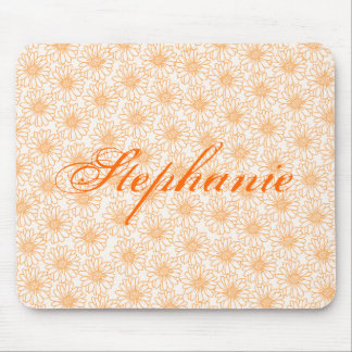 Tapis De Souris Champ de marguerites Mousepad, Fleurs orange