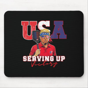 Tapis De Souris Champ Pickleball Usa Patriotique Trump & Pickl