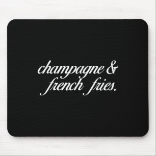 Tapis De Souris Champagne Et Fries Françaises I Champagne