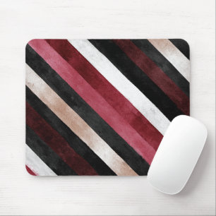 Tapis De Souris Champagne Rose Rouge Blanc Bourgogne Noir Rayures