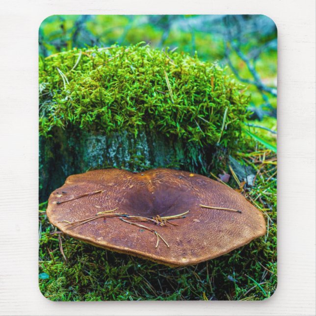 Tapis De Souris Champignon de moril vert nature herbe (Devant)