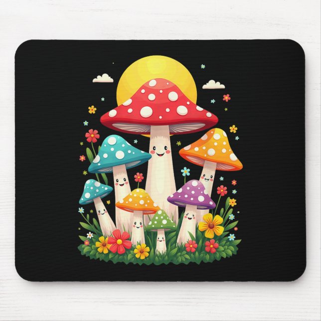 Tapis De Souris Champignons de champignons de champignons de Paris (Devant)