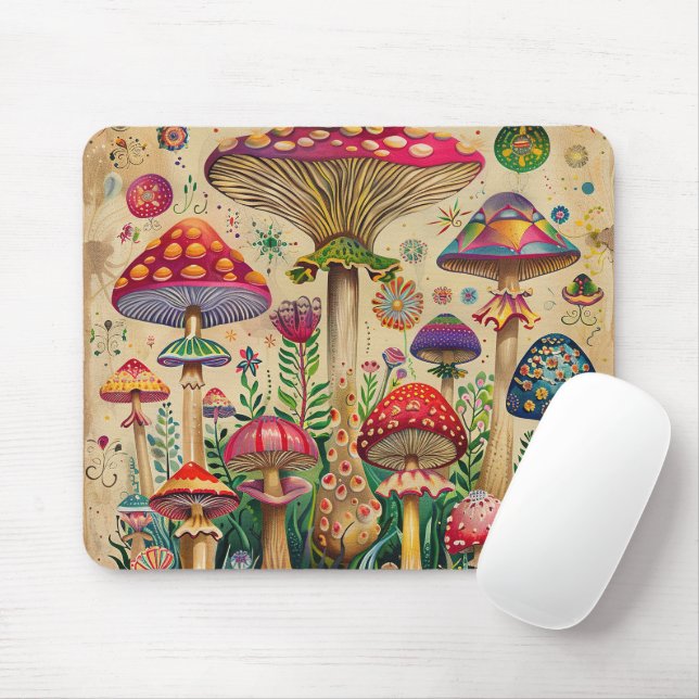 Tapis De Souris Champignons de contes Fairytale (Avec souris)