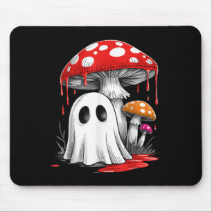 Tapis De Souris Champignons fantômes Rétro Vibes d'Halloween Migno
