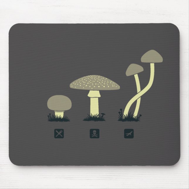 Tapis De Souris Champignons (nourriture, poison, hauts) (Devant)