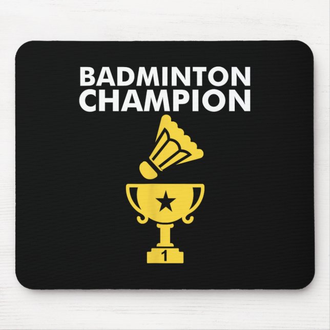 Tapis De Souris Champion de Badminton Birdie Apparel (Devant)