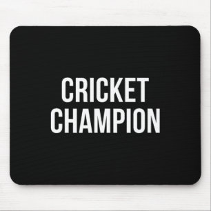 Tapis De Souris Champion de cricket -