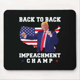 Tapis De Souris Champion de destitution consécutif Danse Trump Drô