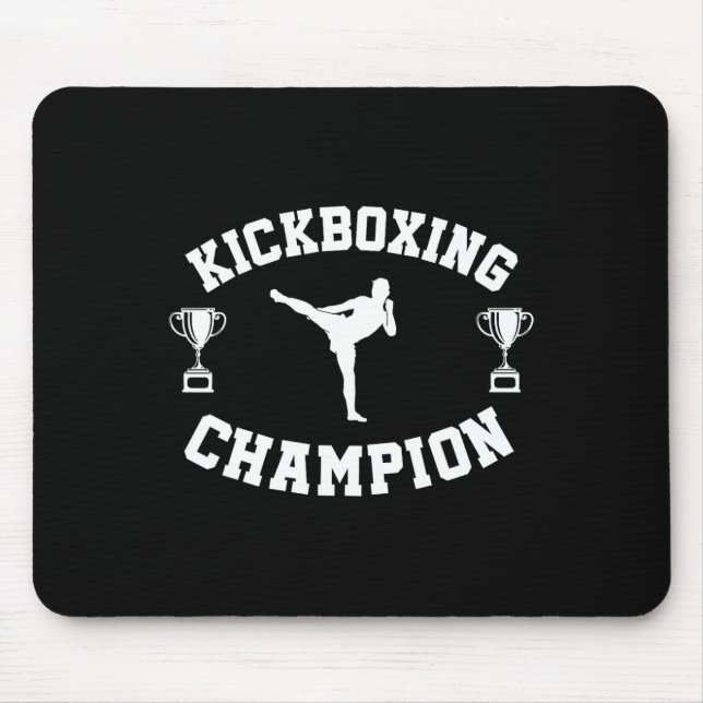 Tapis De Souris Champion de kickboxing  (Devant)