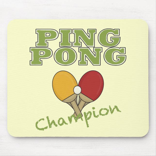 Tapis De Souris Champion de ping-pong (Devant)