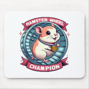 Tapis De Souris Champion de roue Hamster