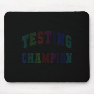 Tapis De Souris Champion de test mignon jour de test professeur br