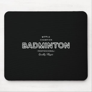 Tapis De Souris Champion du Monde Rétro de Badminton Professionnel