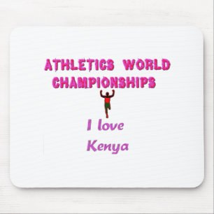 Tapis De Souris Champions du monde de l'athlétisme du Kenya.