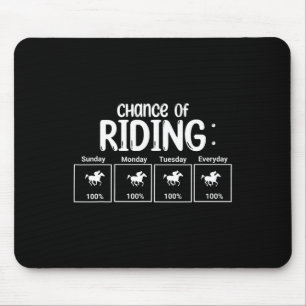 Tapis De Souris Chance D'Équitation Drôle