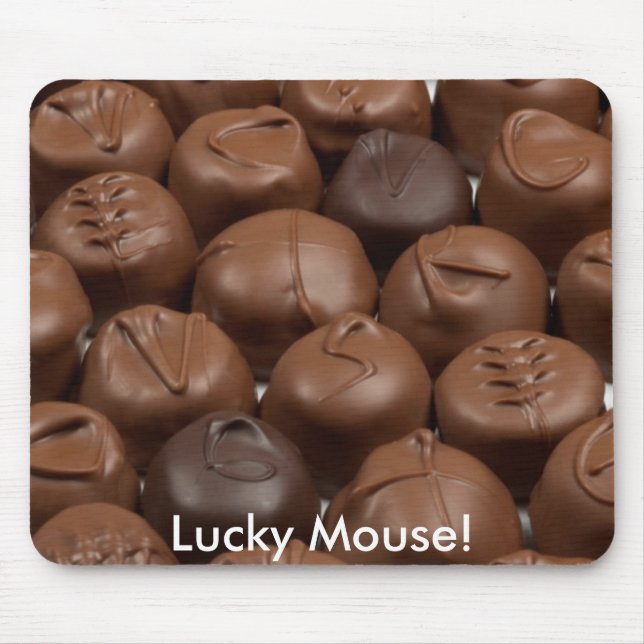 Tapis De Souris Chance souris au chocolat ! (Devant)