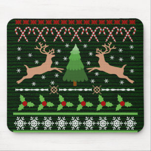 Tapis De Souris Chandail de Noël moche drôle