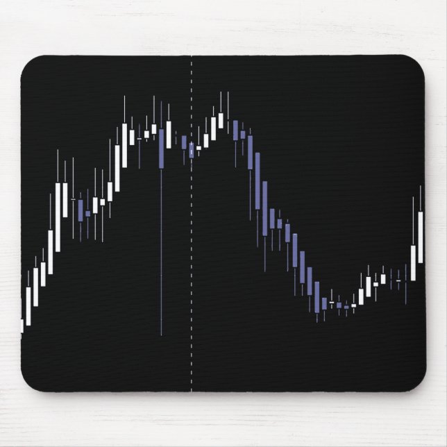 Tapis De Souris Chandelier Stock Market Simple Chart (Devant)