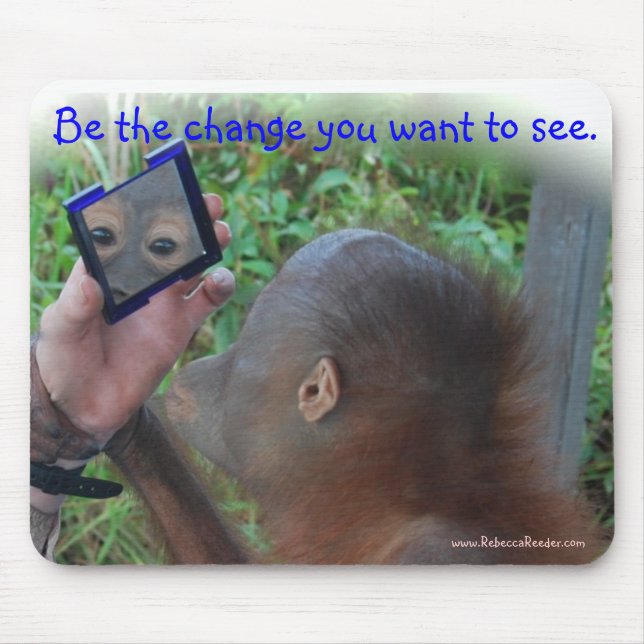 Tapis De Souris Changement célèbre de citations de grand conseil (Devant)