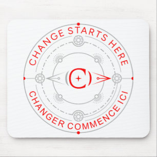 Tapis De Souris Changer Commence Ici Pad Souris