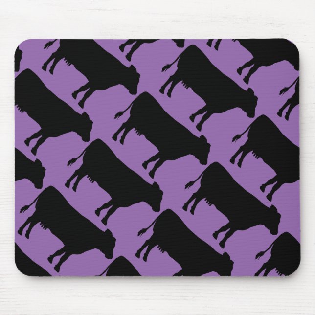 Tapis De Souris Changer la vache noire Arrière - plan (Devant)