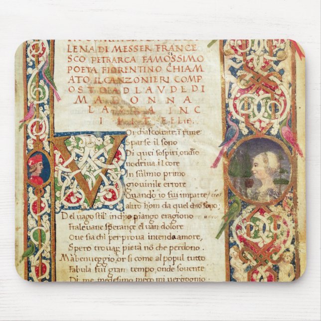 Tapis De Souris Chanson dans l'éloge de Laure (Devant)