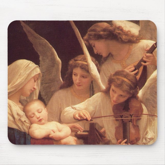 Tapis De Souris Chanson des anges de Bouguereau (Devant)