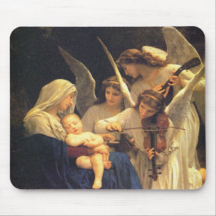 Tapis De Souris Chanson des anges, William-Adolphe Bouguereau