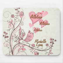 Chanter Personnaliser d'oiseaux Mousepad