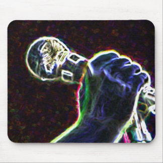 Tapis De Souris chanteur de microphone de musique