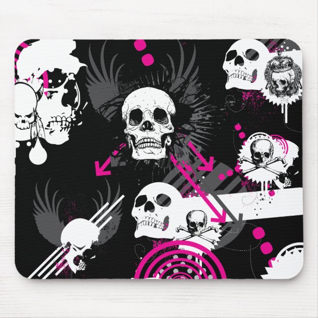 Tapis De Souris Chaos du crâne Mousepad (Devant)
