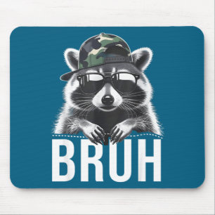 Tapis De Souris Chapeau Camouflé Raton Laveur Bruh Raton Laveur Or