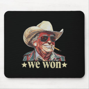 Tapis De Souris Chapeau de cowboy Trump occidental Nous avons gagn