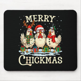 Tapis De Souris Chapeau de Noël de Père Noël pour poulet Joyeux Ch