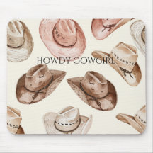 Chapeaux de cowgirl et cowboy rose beige marron